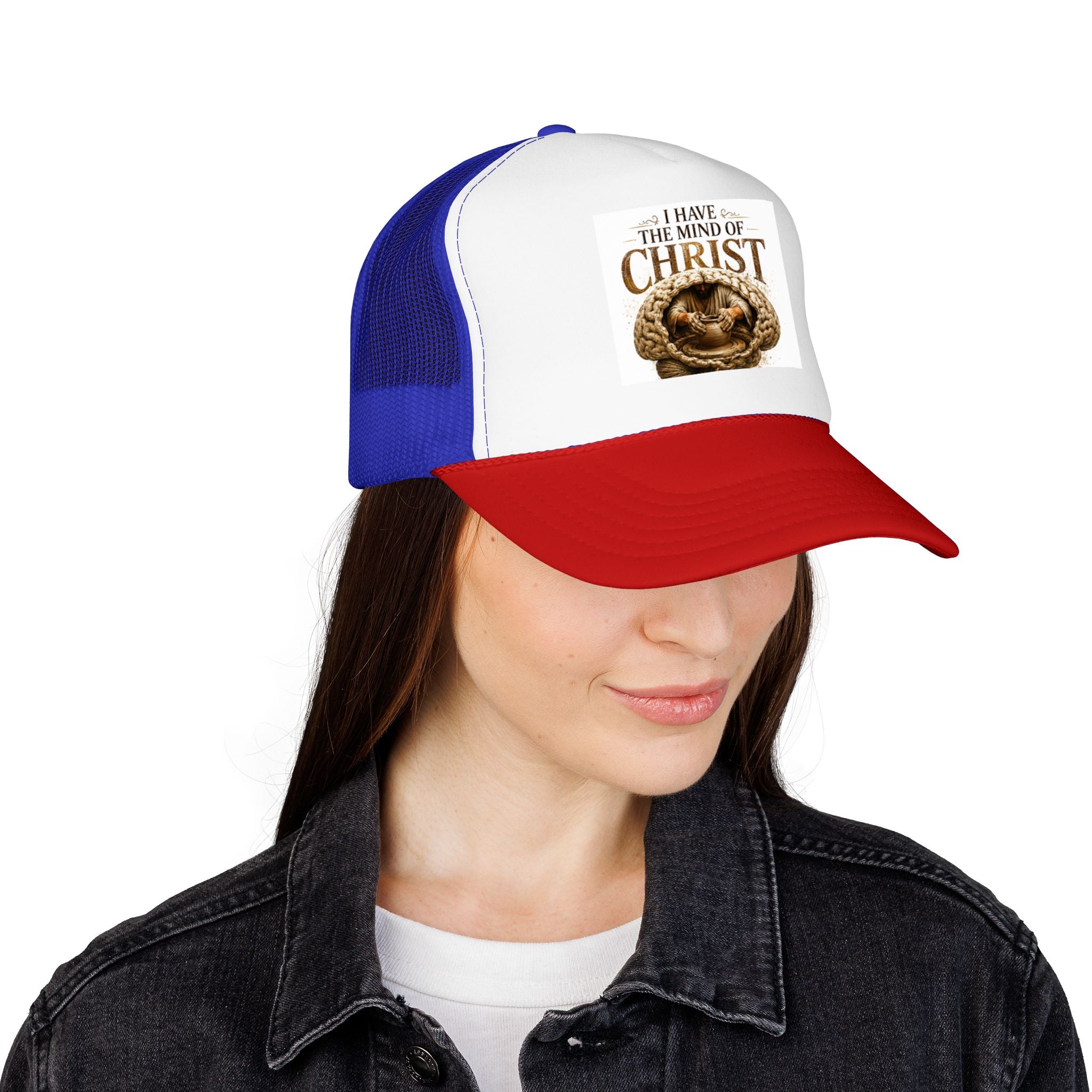 Christian Trucker Hat — "I Have the Mind of Christ" Foam Cap