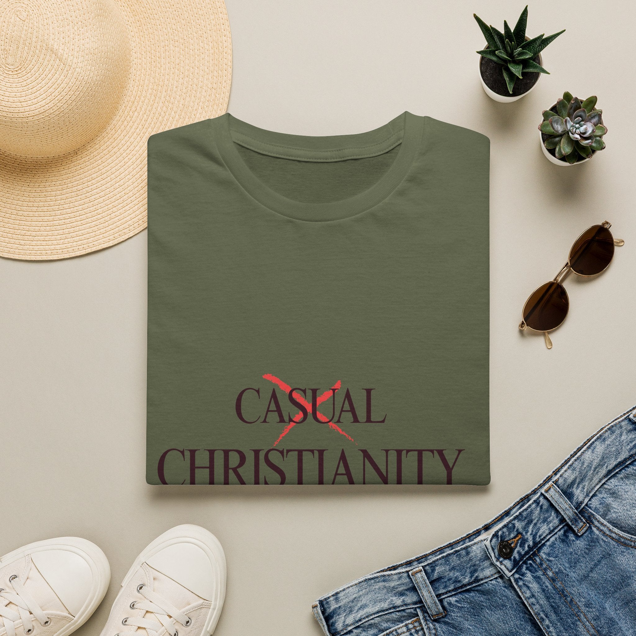 Casual Christianity T-Shirt — 'Not Casual' Faith Graphic Tee