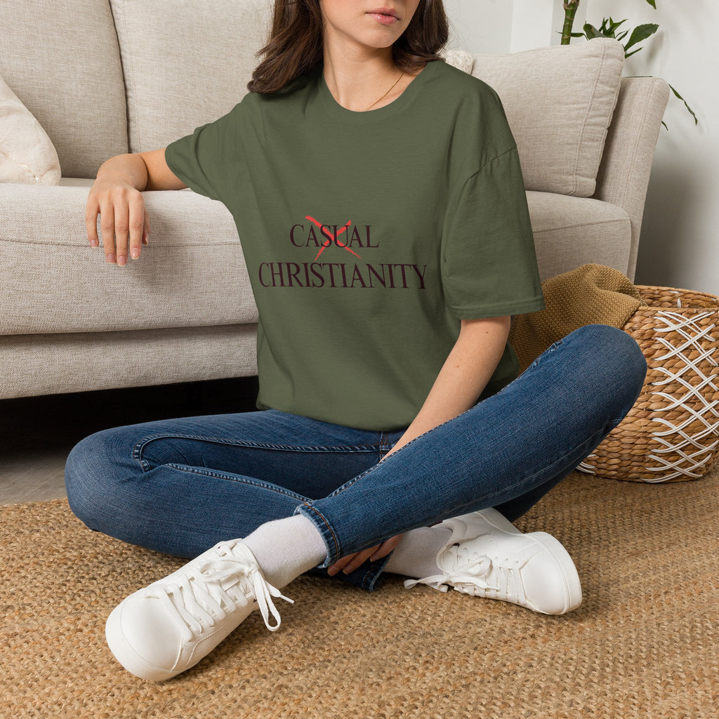 Casual Christianity T-Shirt — 'Not Casual' Faith Graphic Tee