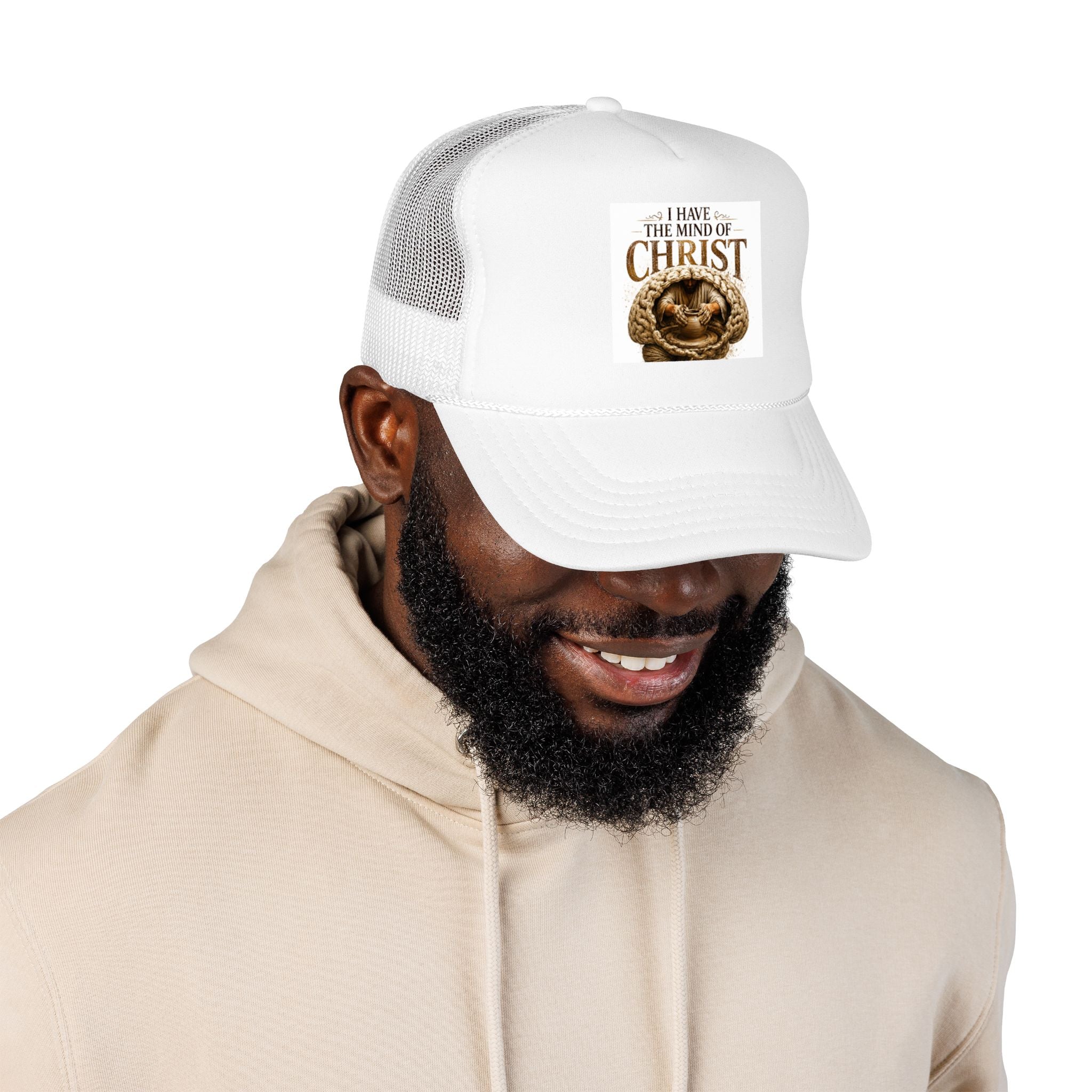 Christian Trucker Hat — "I Have the Mind of Christ" Foam Cap