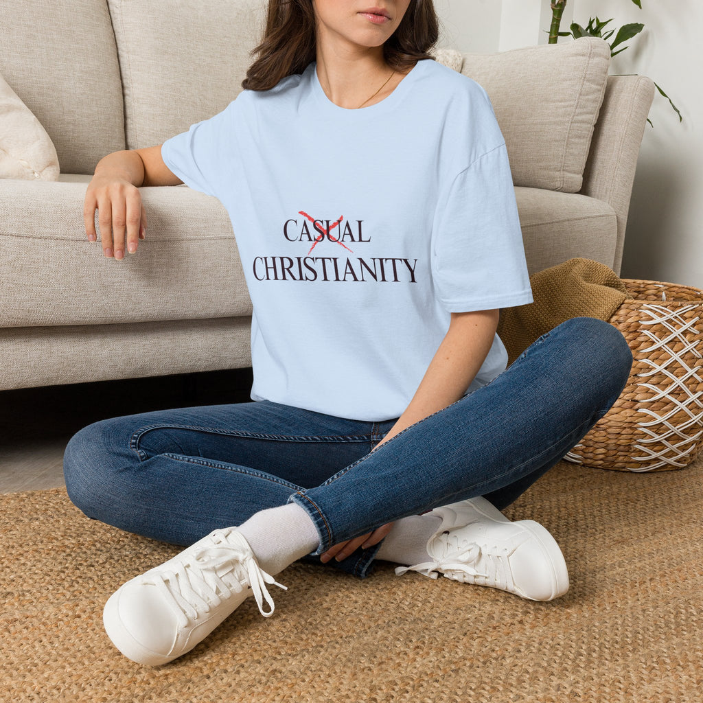 Casual Christianity T-Shirt — 'Not Casual' Faith Graphic Tee