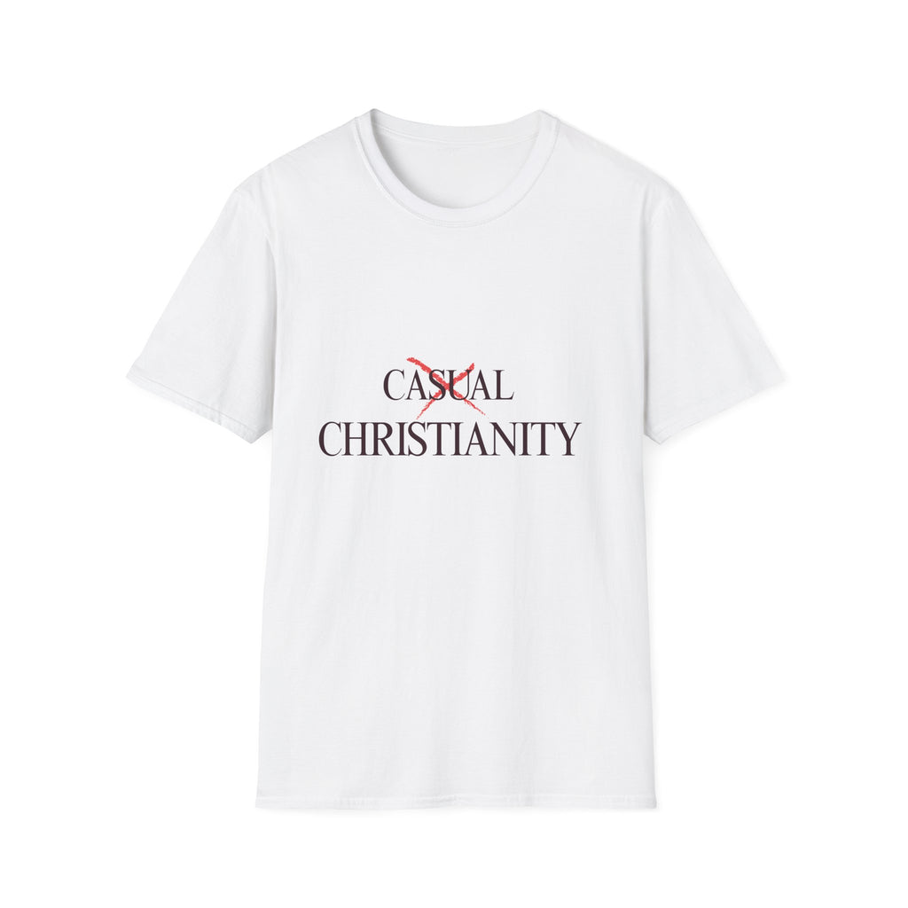 Casual Christianity T-Shirt — 'Not Casual' Faith Graphic Tee