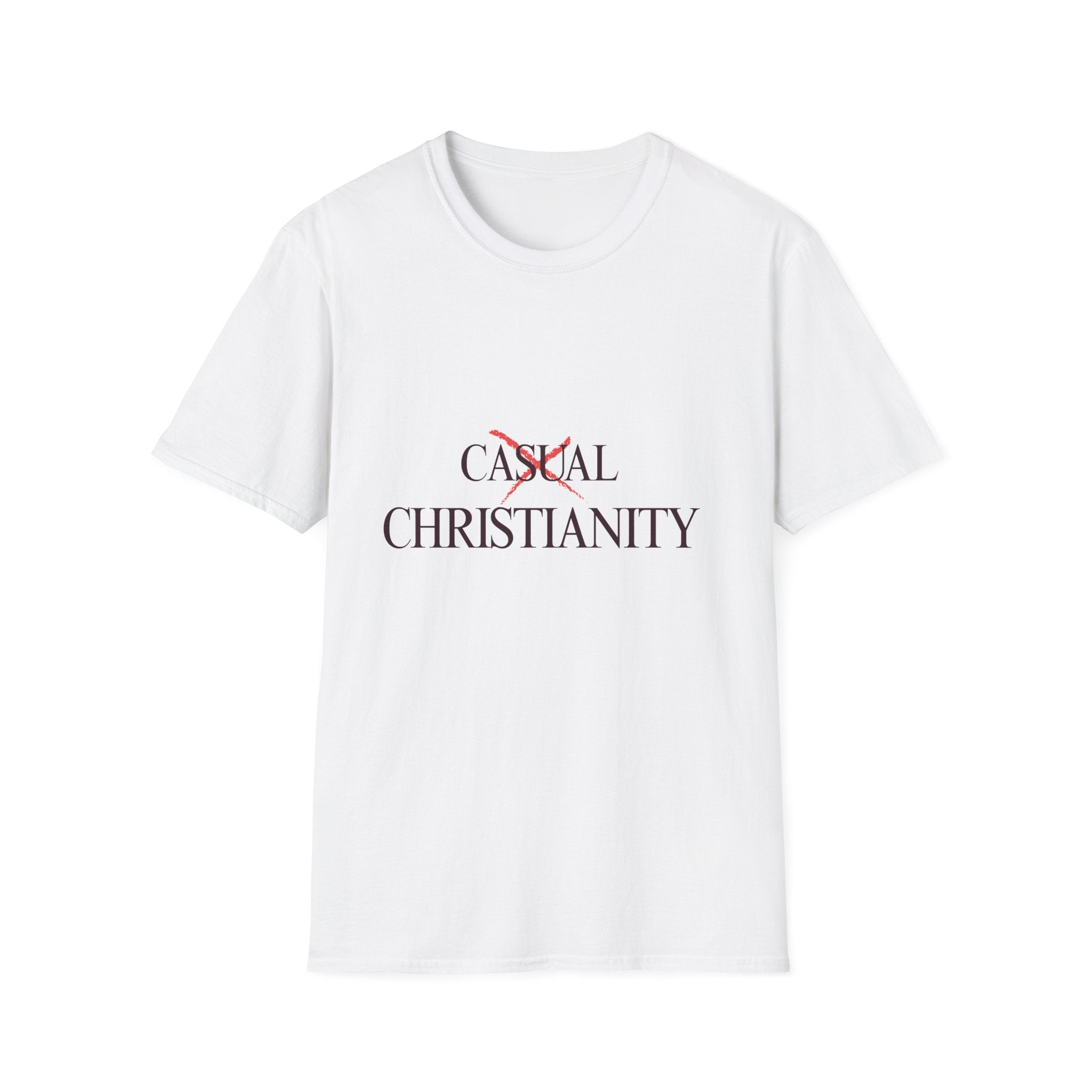 Casual Christianity T-Shirt — 'Not Casual' Faith Graphic Tee