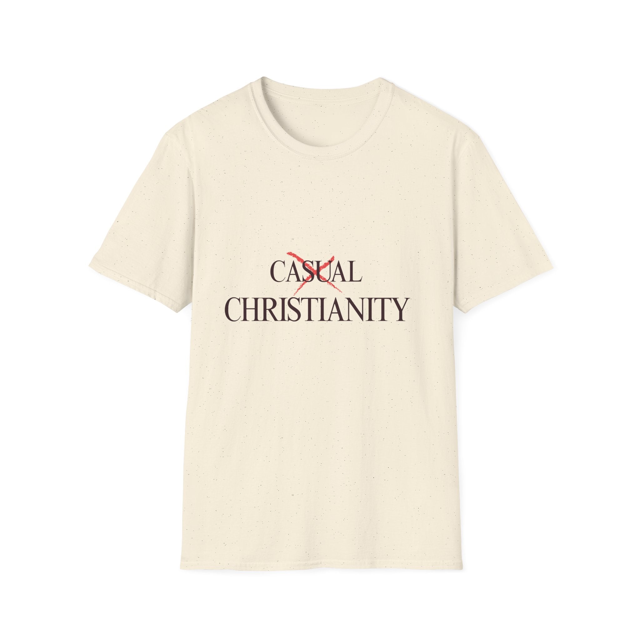Casual Christianity T-Shirt — 'Not Casual' Faith Graphic Tee