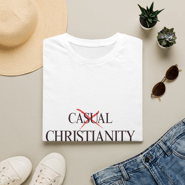 Casual Christianity T-Shirt — 'Not Casual' Faith Graphic Tee