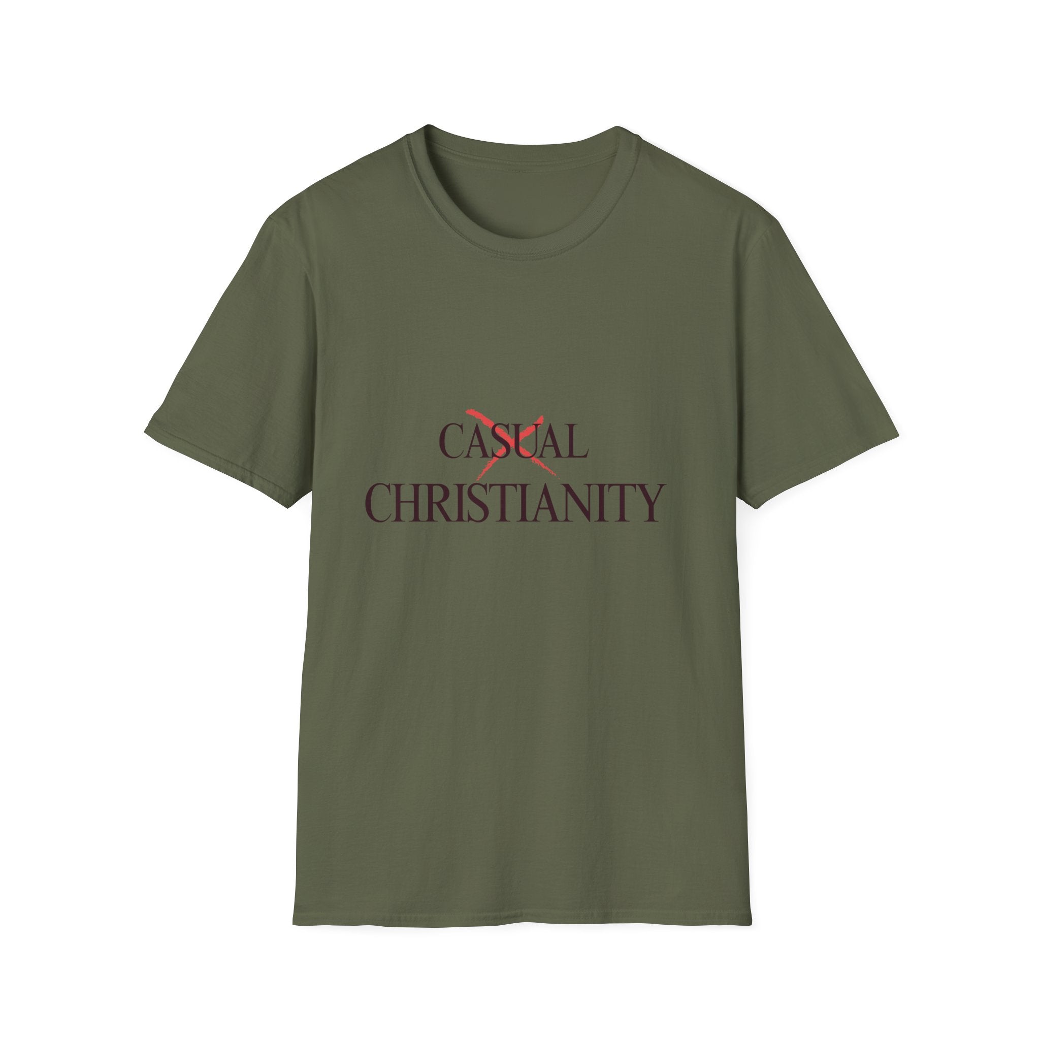 Casual Christianity T-Shirt — 'Not Casual' Faith Graphic Tee