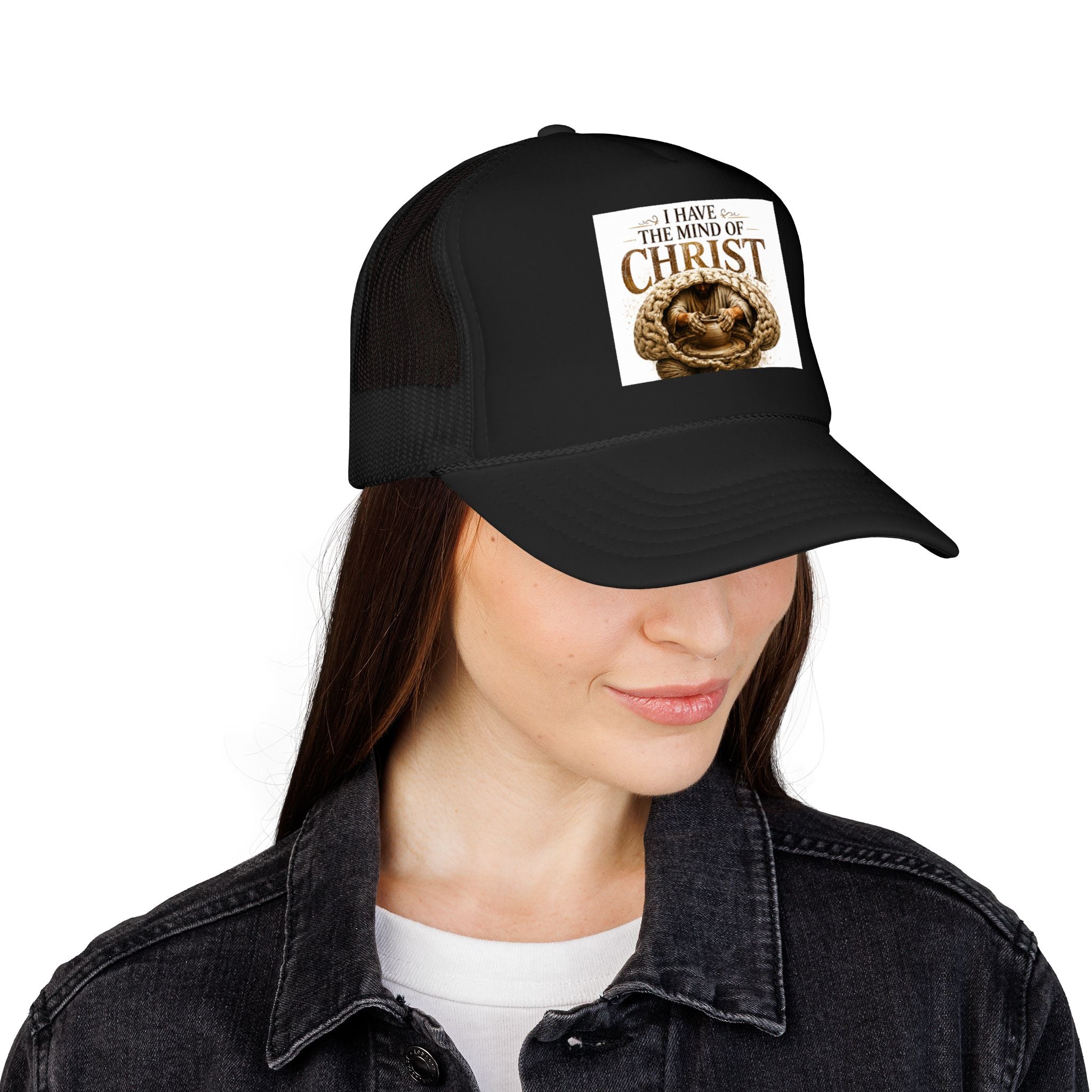 Christian Trucker Hat — "I Have the Mind of Christ" Foam Cap