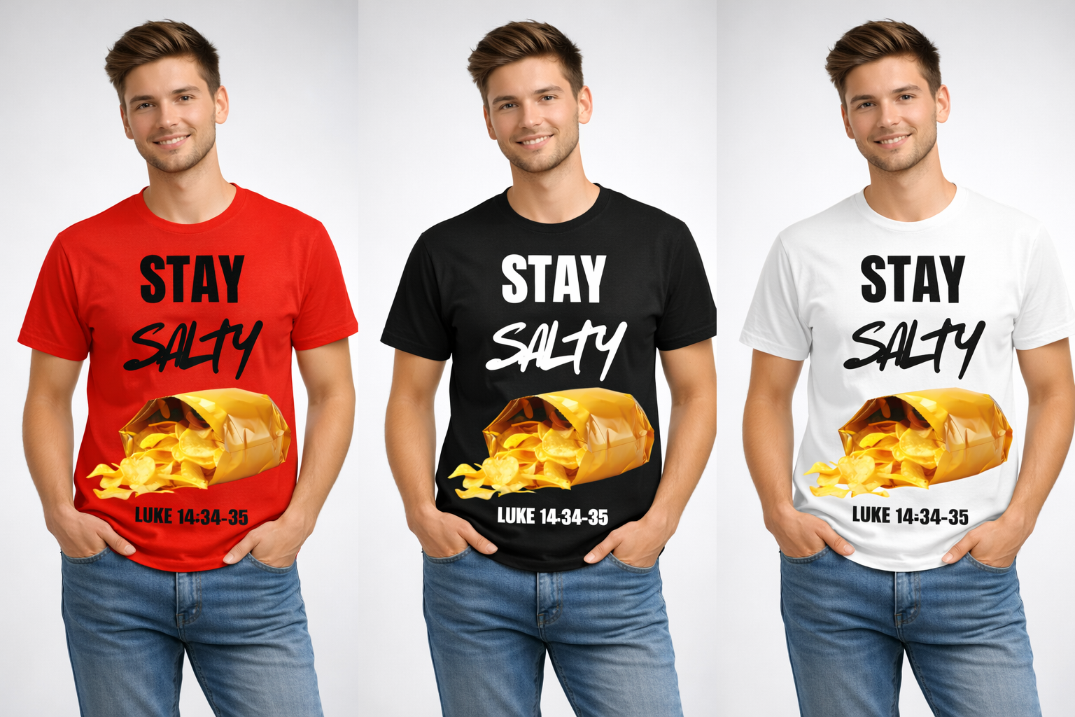 Stay Salty T-Shirt — Unisex Christian Tee-Scripture