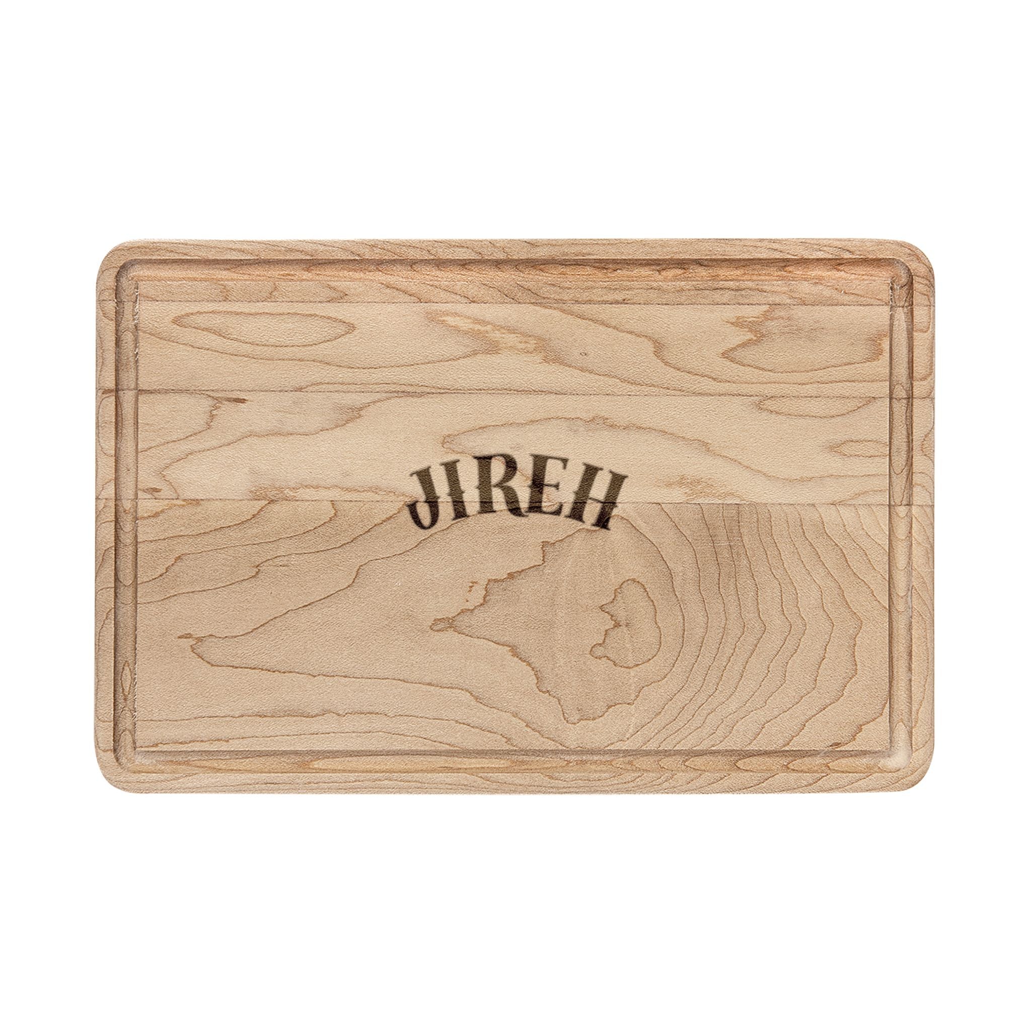 Personalized 'JIREH' Engraved Wooden Cutting Board