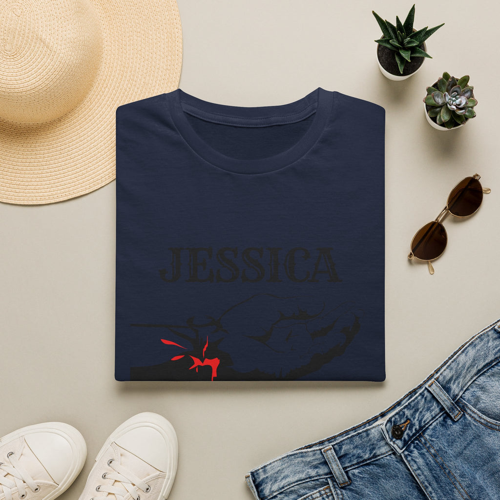 Personalized 'Jessica' Palm of My Hands T-Shirt — Christian Scripture Isaiah 49:16 Tee