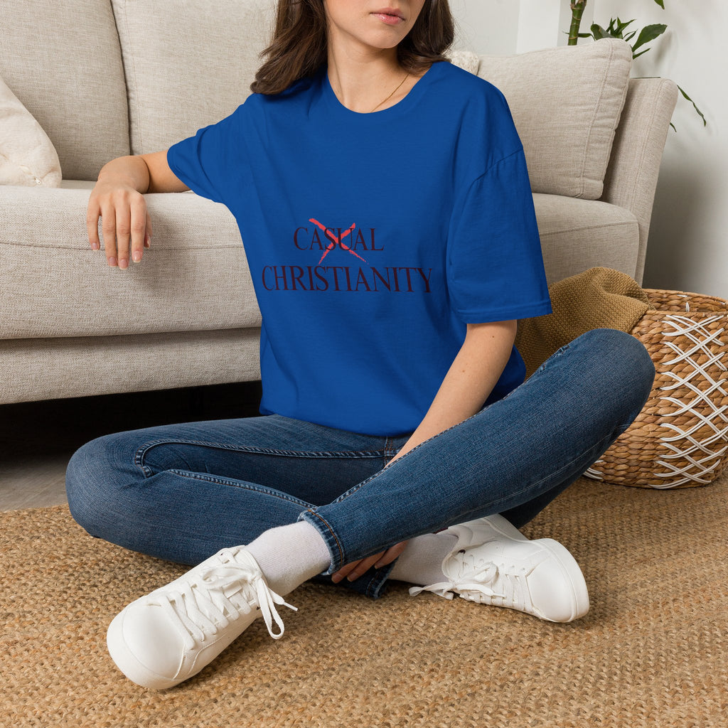 Casual Christianity T-Shirt — 'Not Casual' Faith Graphic Tee
