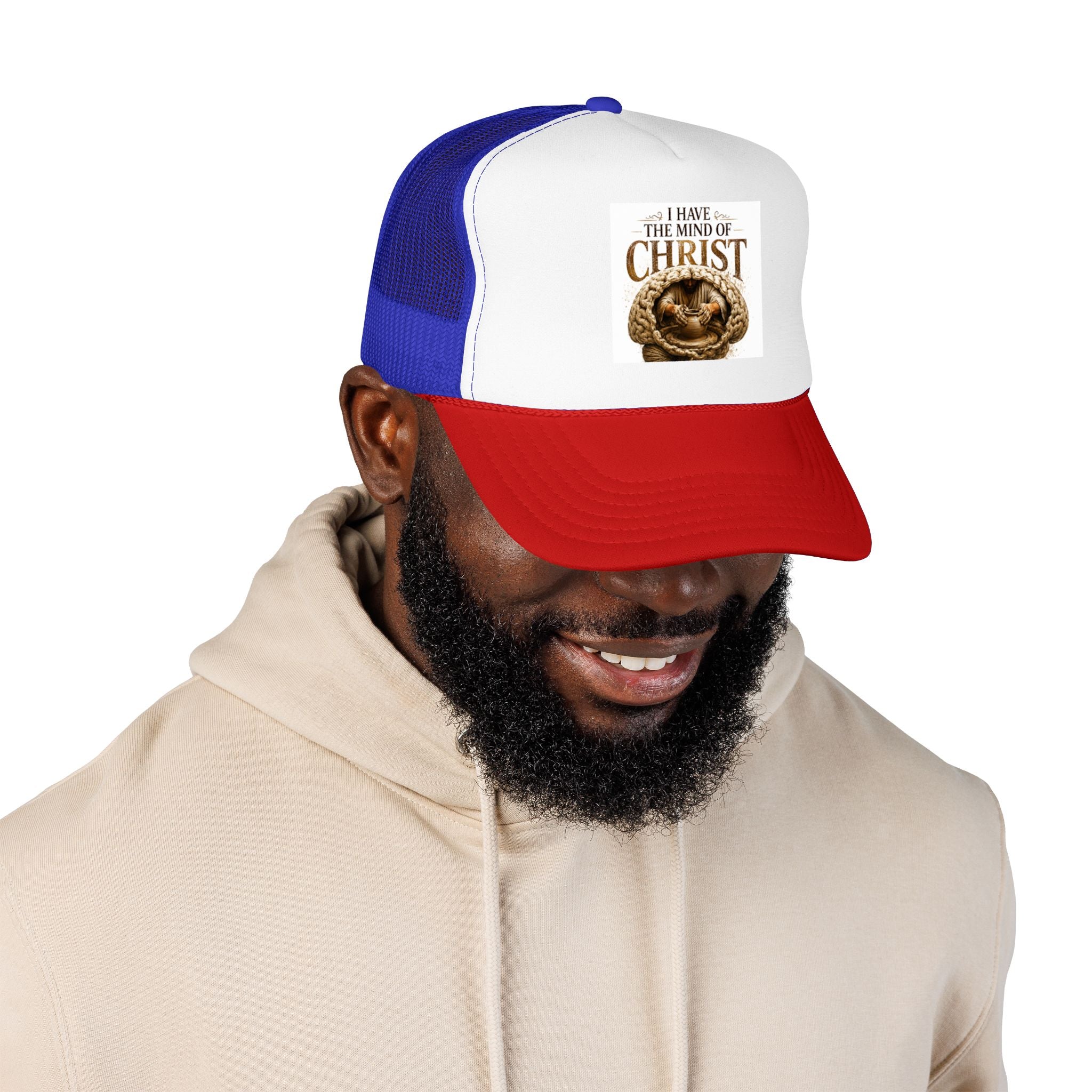 Christian Trucker Hat — "I Have the Mind of Christ" Foam Cap