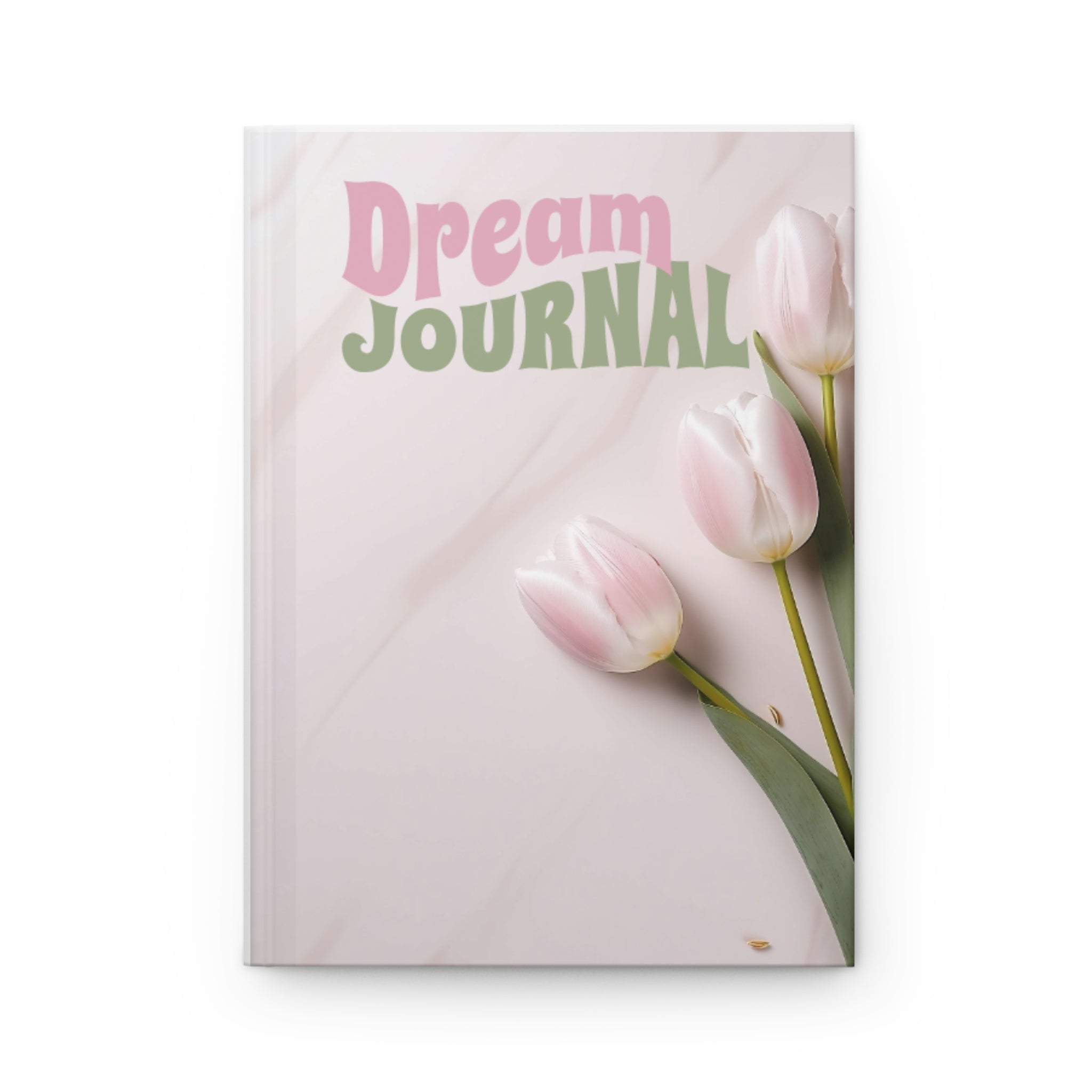 Dream Journal Hardcover — Floral Tulip Devotional Notebook (Amos 3:7)