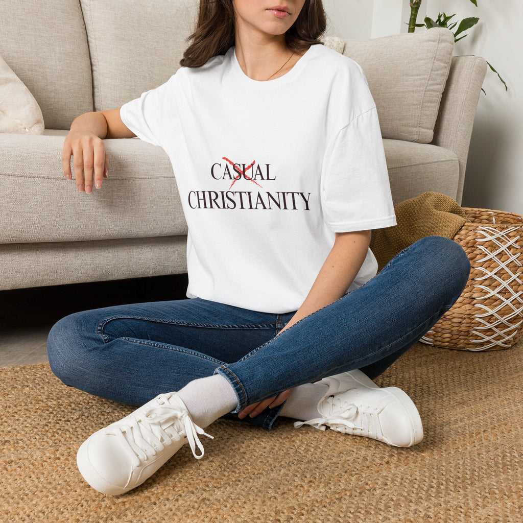 Casual Christianity T-Shirt — 'Not Casual' Faith Graphic Tee