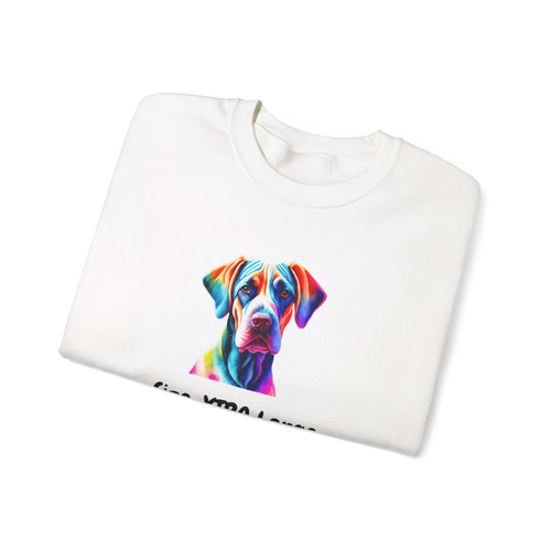 Dog Lover Sweatshirt – Colorful Boxer Portrait “Size: XTRA Large EVERYTHING!”