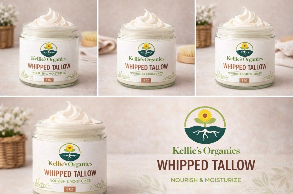 Whipped Tallow with Peppermint – Hydrating & Nourishing, Boosts Alertness. 2 oz