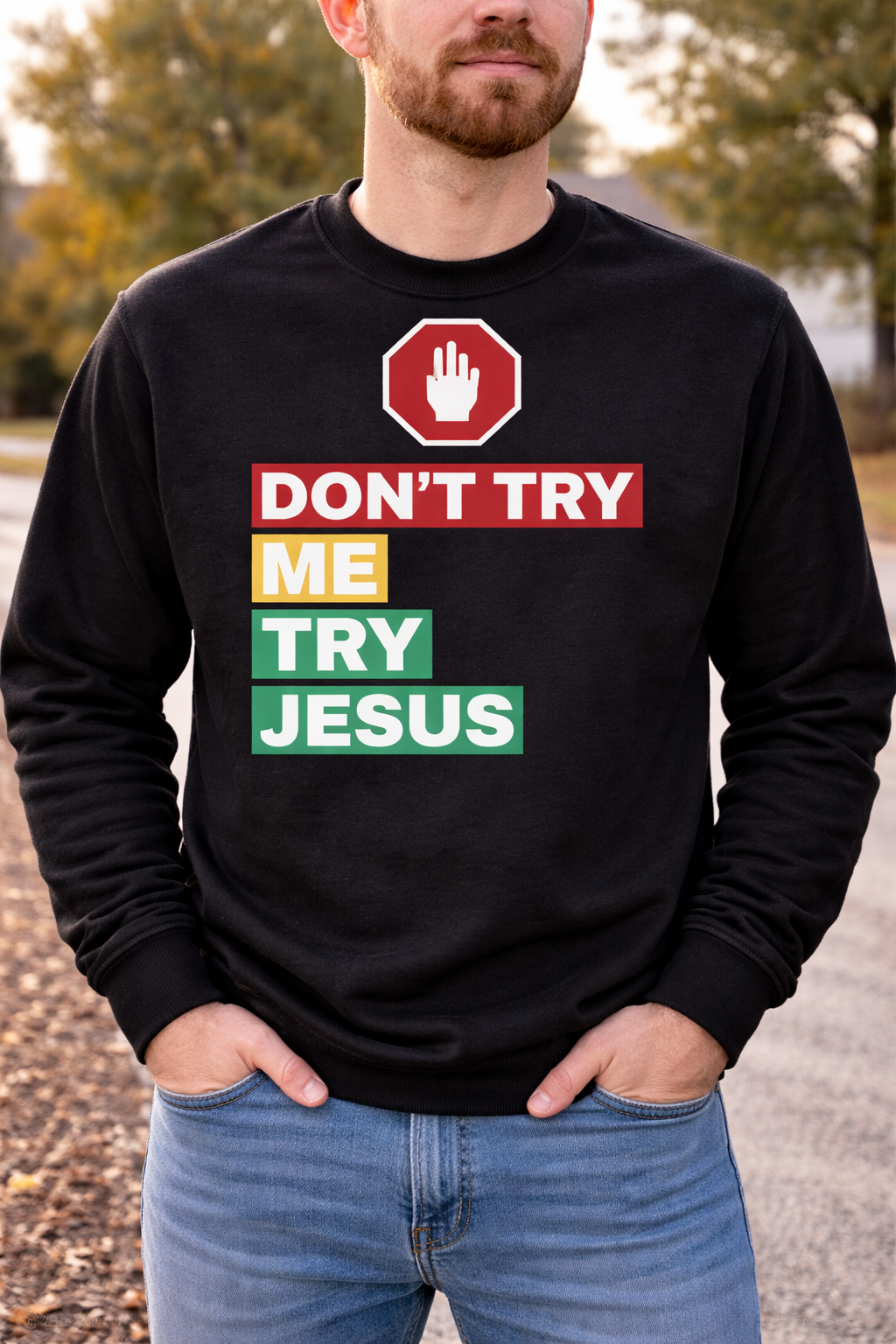 Unisex Hoodie-Try Jesus -