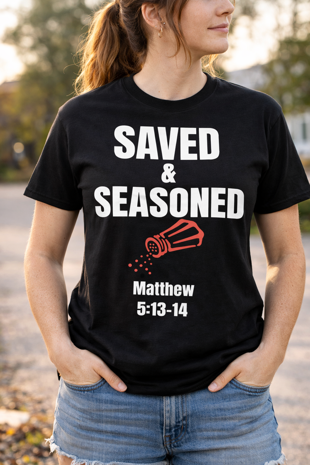 Women's Vneck-Faith Based